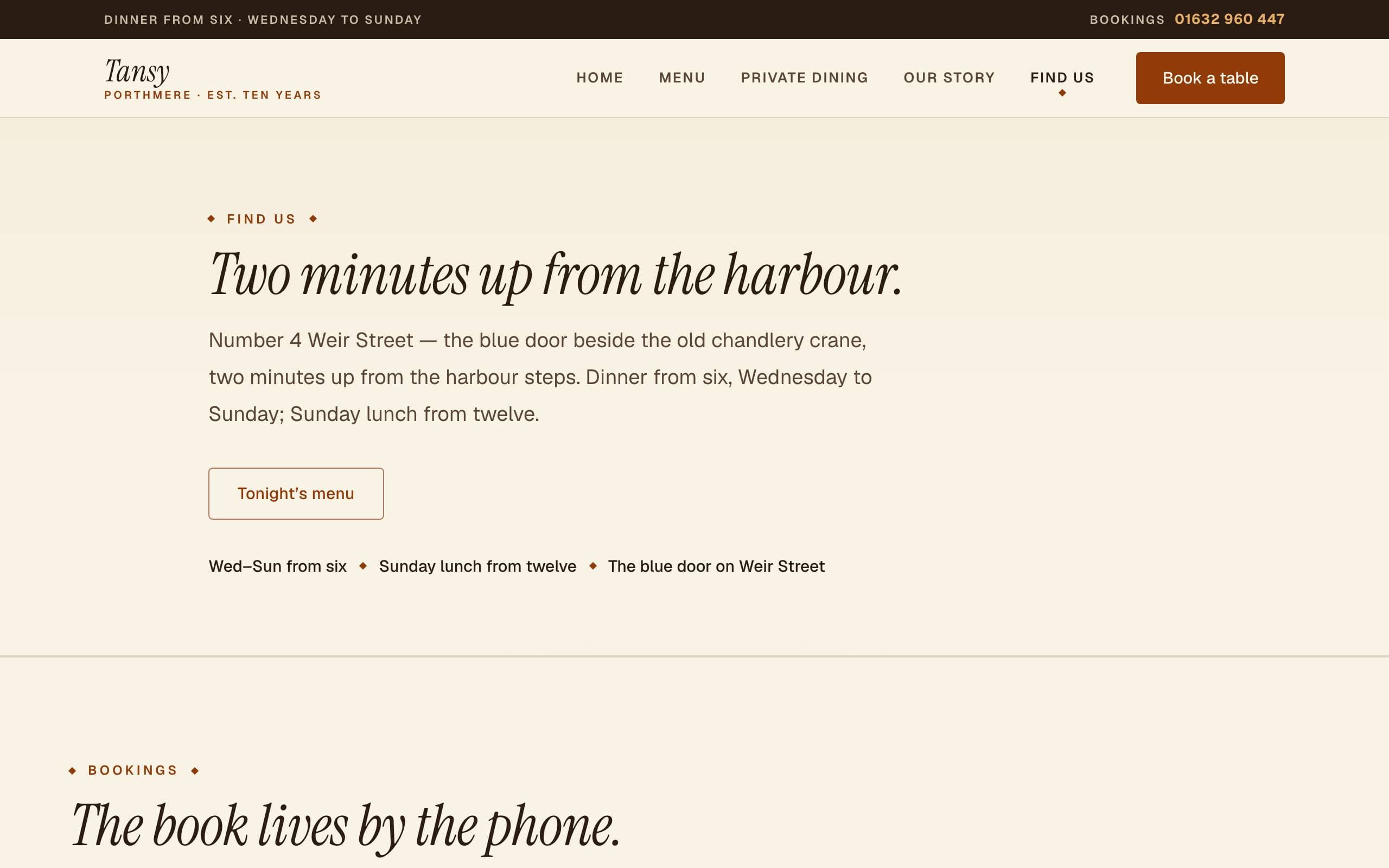 Restaurant Bistro template — Find us page concept poster