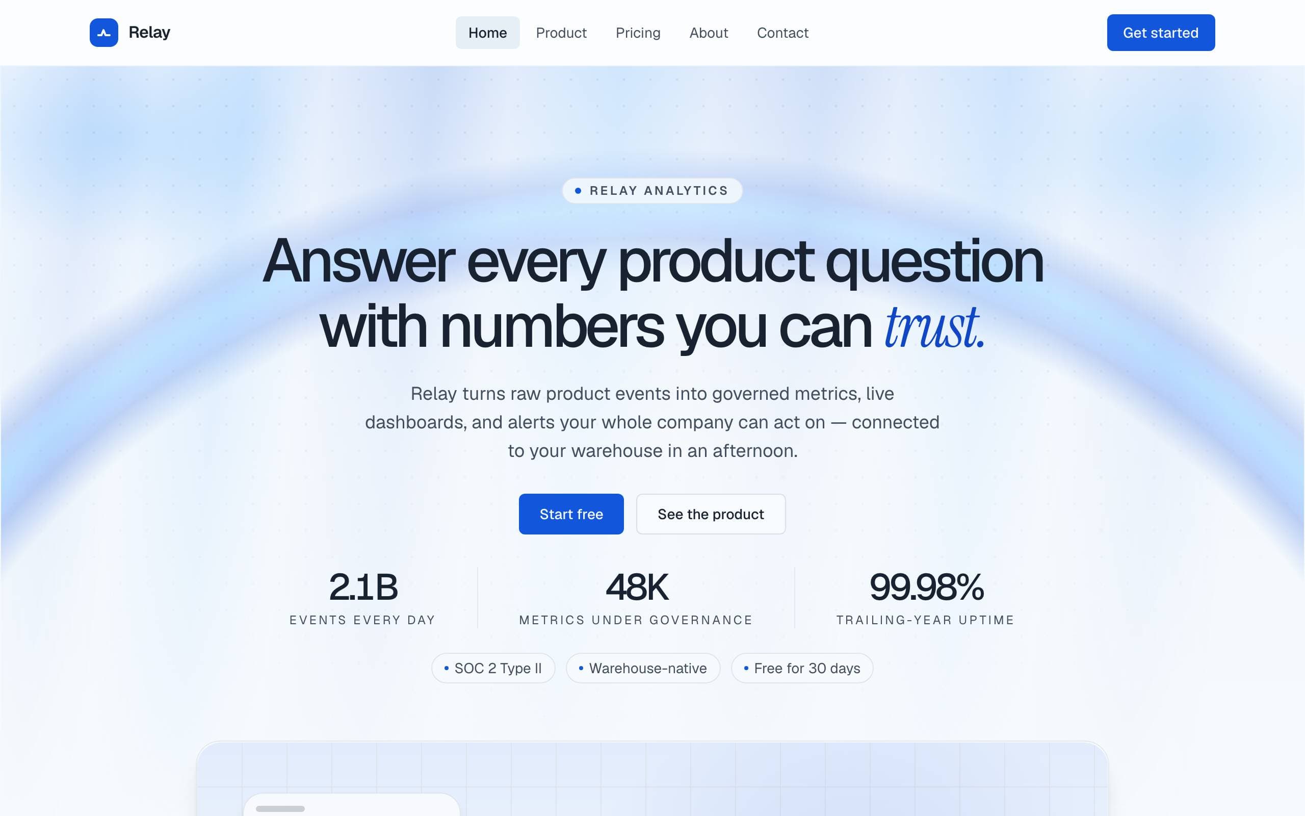SaaS Launch template — home page concept poster