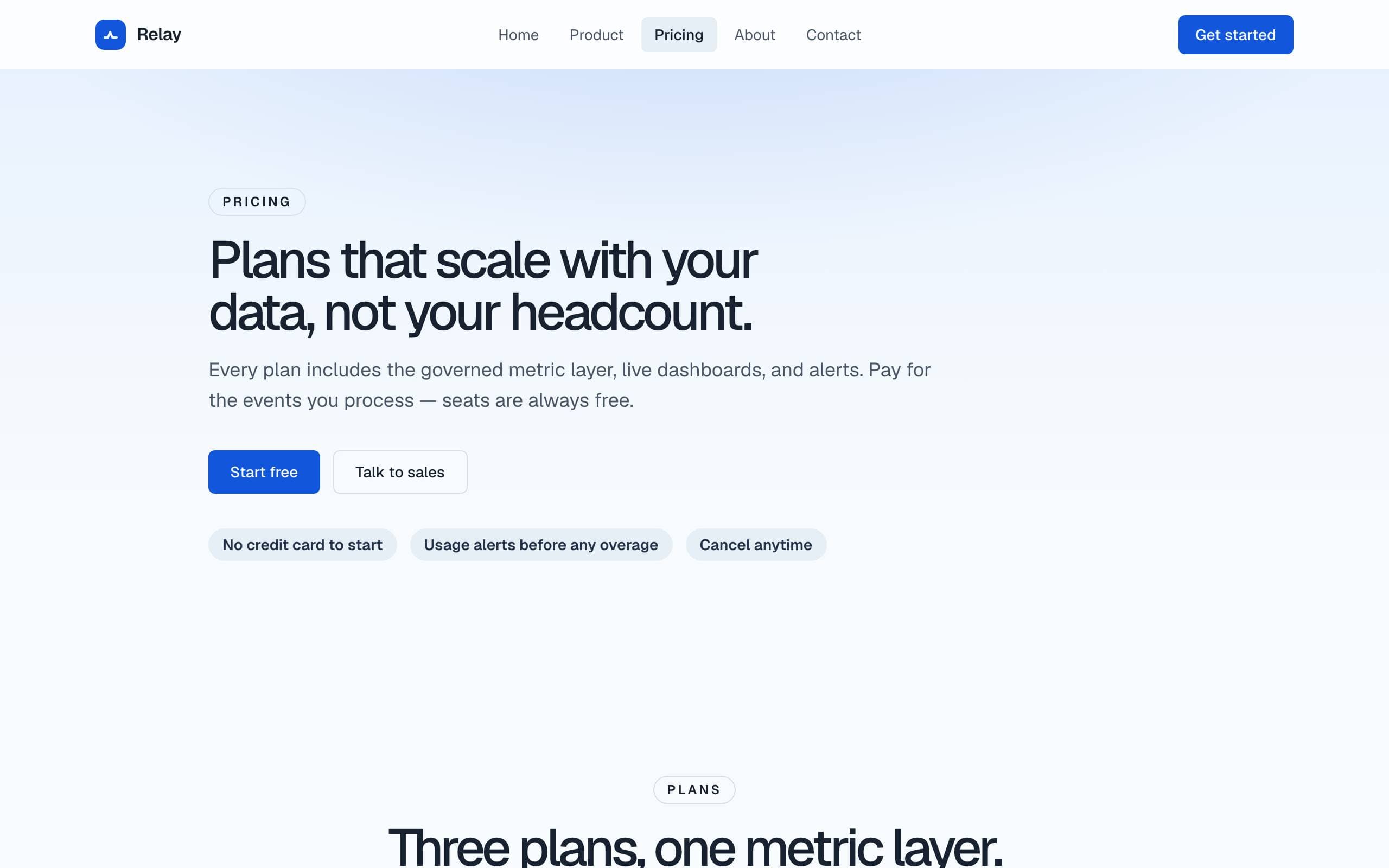 SaaS Launch template — Pricing page concept poster